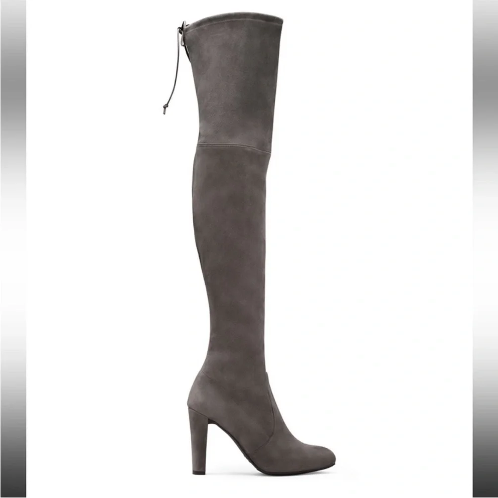 Stuart Weitzman Suede Highland‎ Heeled Over The Knee Slouchy High Glove Boot 4.5
